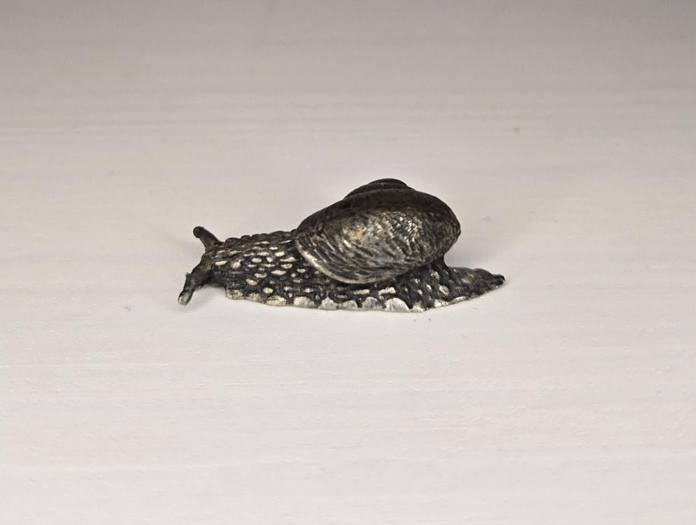 Handgeschnitzte Holz-Schnecke - Deko Figur Für Schreibtisch & Regal