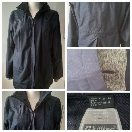 ***KILLTEC*** Regenjacke schwarz Gr 46