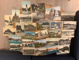 29 gelaufene Ansichtskarten, viel Basel, ab 1904