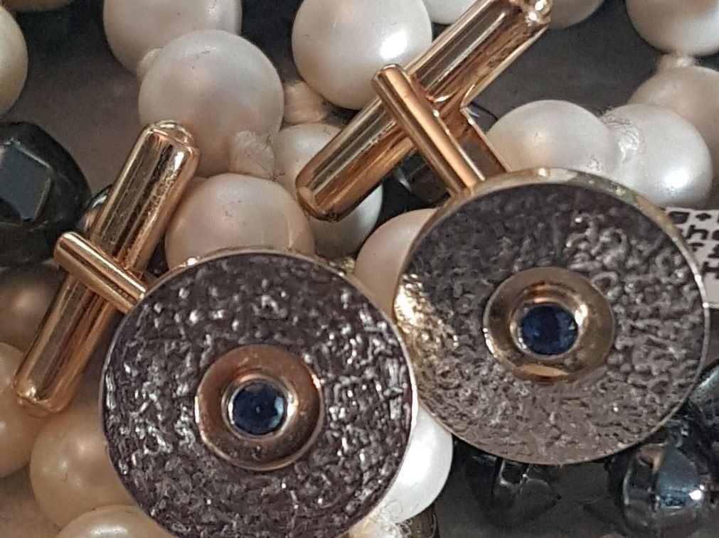 Boutons de manchette: Handgefertigte Manschettenknöpfe – Neuf (Voir description) à Unterägeri par Altgoldschmuck 1