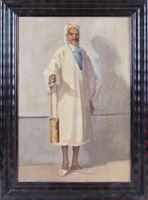 Ölgemälde – Orientalischer Laternenträger