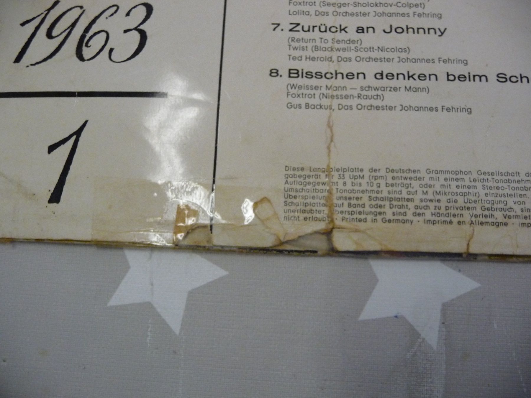 Schallplatten: LP: Die grosse Star Parade 1963 1 – Gebraucht aus Rafz von Powacaddy 2