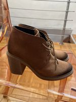 Damen Schnürstiefeletten Bata Wildleder braun Grösse 36 