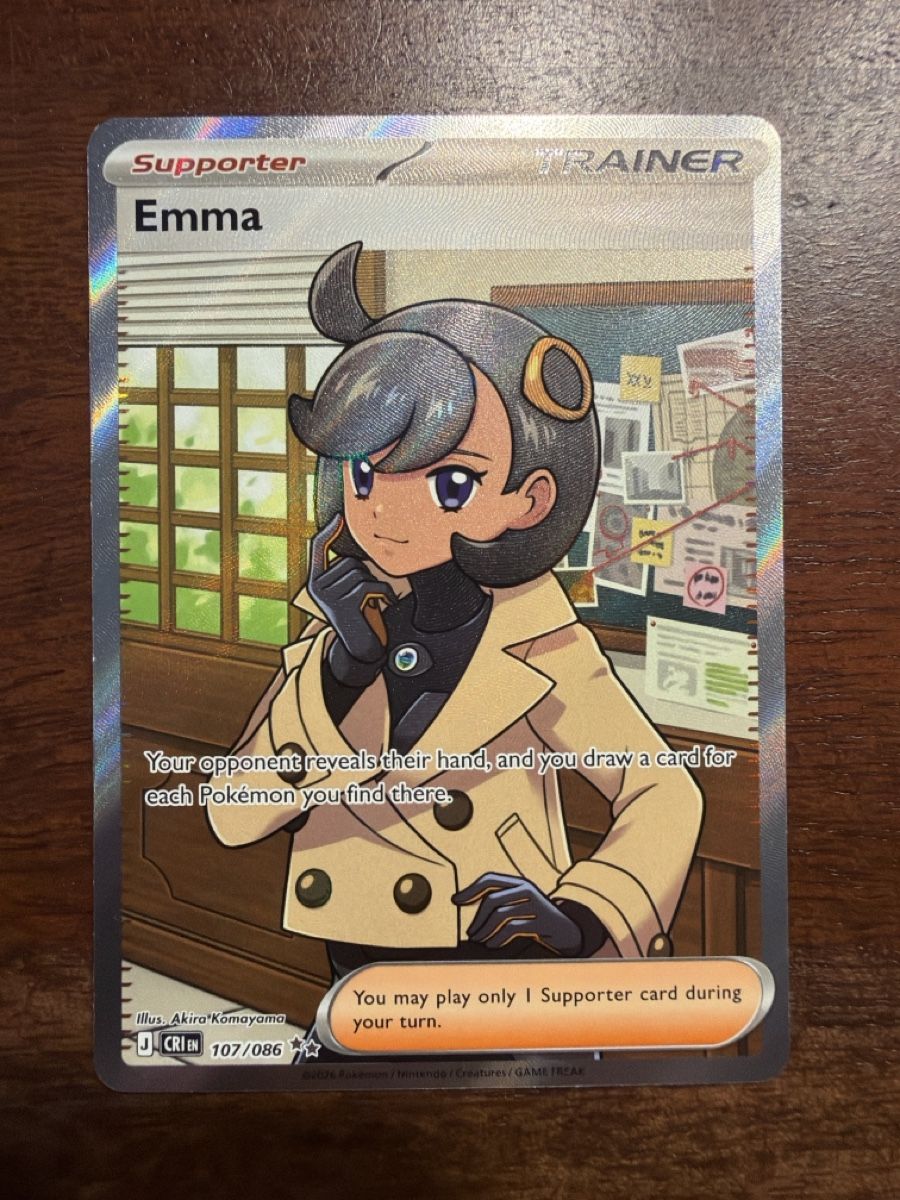 Pokémon Carte collezionabili: Emma (CRI 107) – Nuovo (secondo la descrizione) da Emmenbrücke venduto da Pack_Ripper