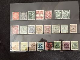 Lot de 20 timbres postes Deutsches Reich ancien état