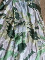 100% silk scarf with green floral pattern 174cm