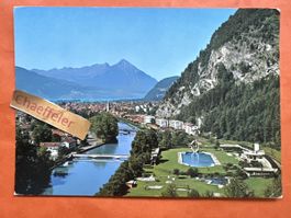 Interlaken - Strandbad mit Niesen. 