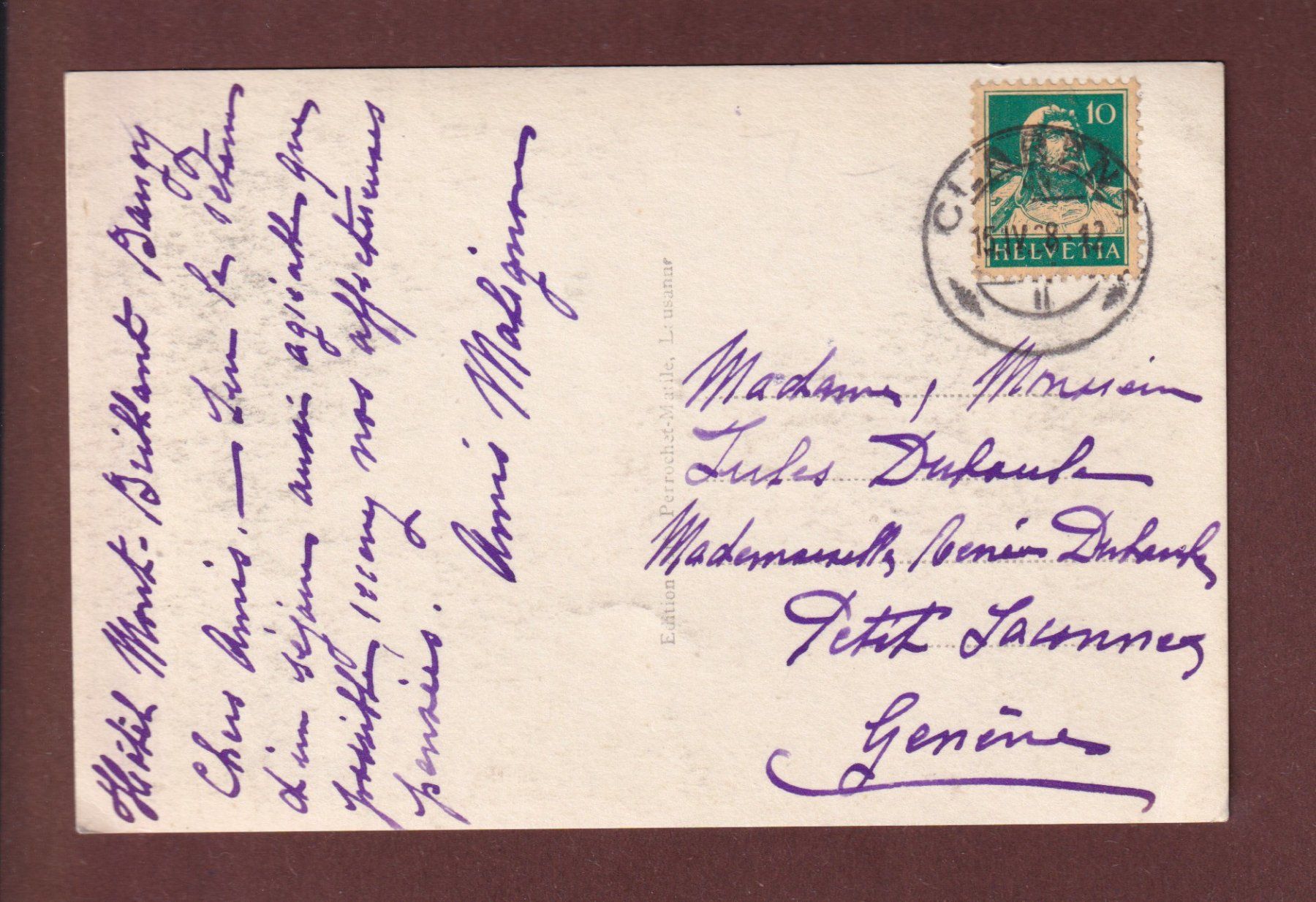 Cartoline postali: MONTREUX - Dents du Midi – Usato da Pully venduto da nicecards 1