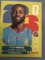 Fiston Mavela Sticker FIFA World Cup 2026 Panini United Edit