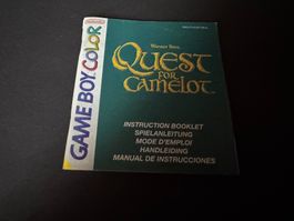 ANLEITUNG FÜR QUEST FOR CAMELOT GAME BOY COLOR