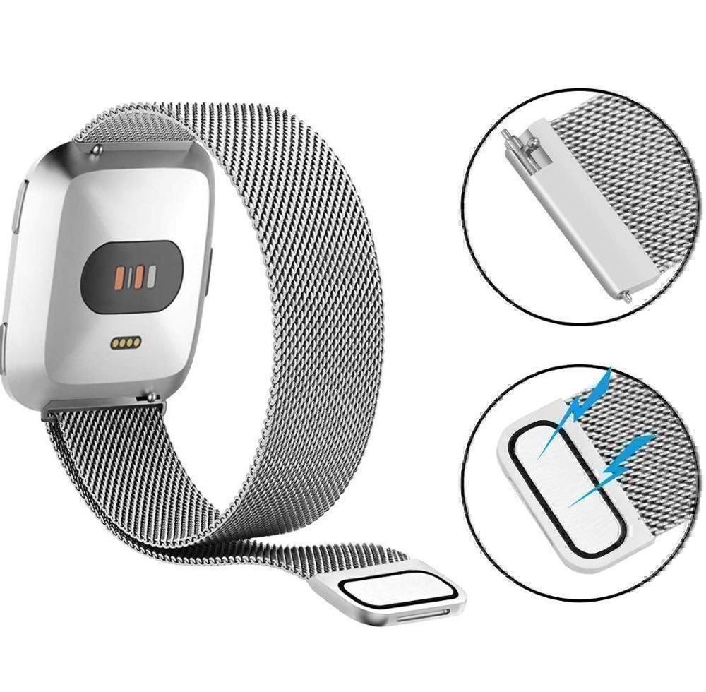 Smartwatch: FITBIT VERSA 2 - MILANESE LOOP EDELSTAHL ARMBAND FIT BIT – Nuovo e nell'imballaggio originale da Kriens venduto da swissgadget 3
