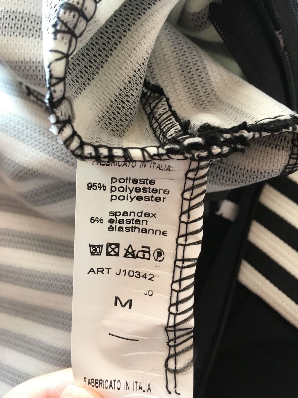 Kleider: Robe élégante noir blanc rayée dentelles S/M neuve – Neu (gemäss Beschreibung) aus Genève von Libellule477 6