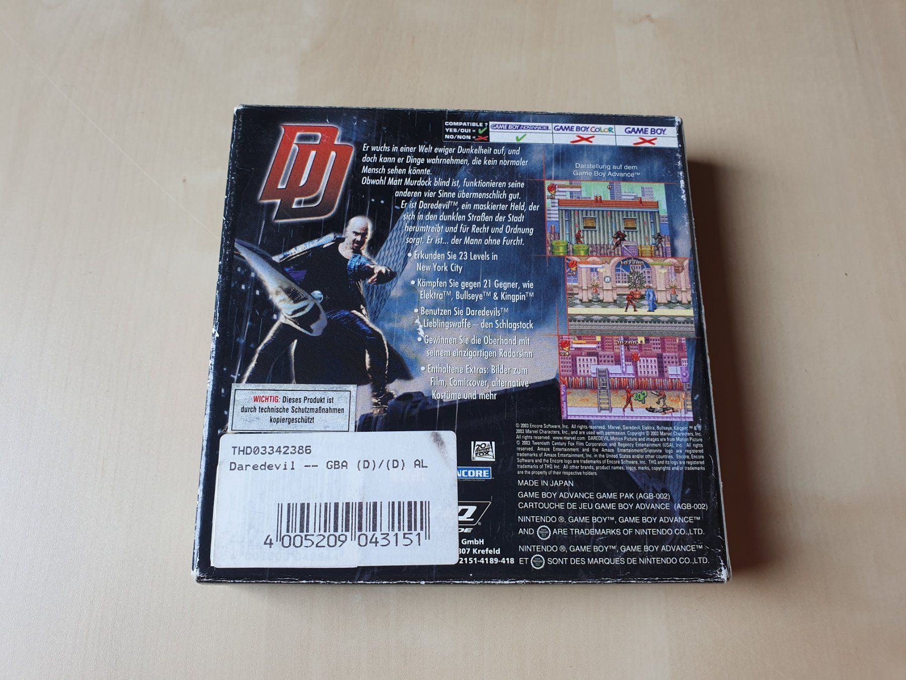 Nintendo Spiele: Daredevil – Gebraucht aus Stansstad von collectorsshop 1