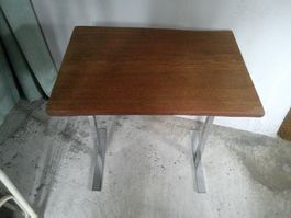 Beistelltisch Holz Metall vintage