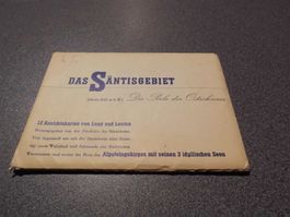 Das Säntisgebiet, 11 Ansichtskarten, Die