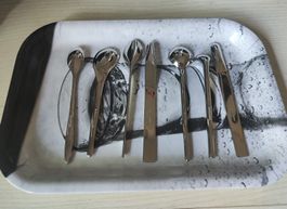 7 petites cuillères à café Alessi