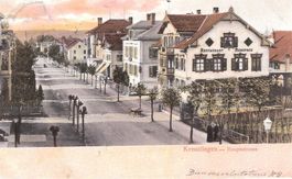 27.9.1903 Kreuzlingen/Hauptstrasse mit Gasthof Rebstock