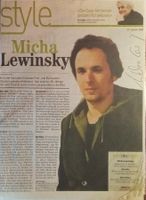 Micha Lewinsky Autogramm signiert Magazinbild 20x30cm