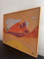 Acrylbild - Kleine Bergerhebung bei Brig 1979