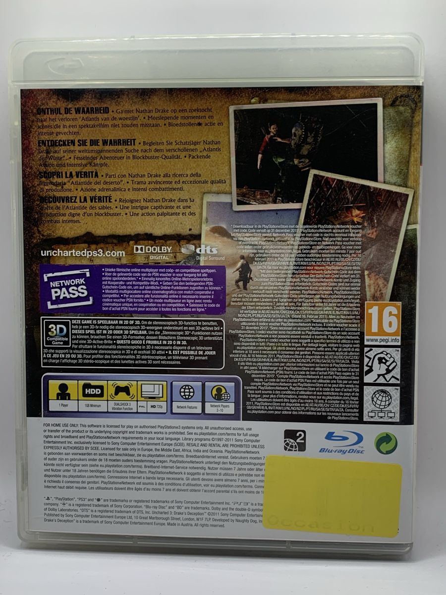 Sony Giochi: Uncharted 3: Drake's Deception - PS3 – Usato da Ostermundigen venduto da RG-Collector 1