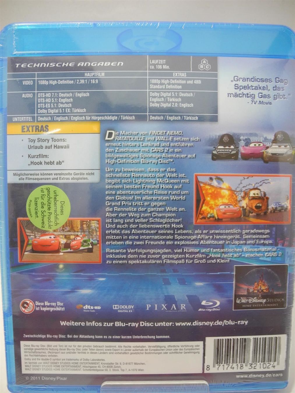 Alle DVDs: Disney Pixar DVD Cars 2, Nr. 655 – Neu und originalverpackt aus Kottwil von Crazyrolf 1