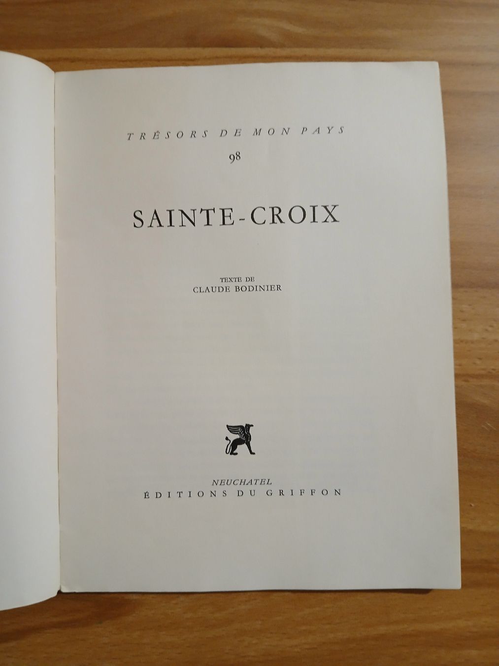 Libri: Trésors de mon pays - Sainte-Croix – Usato da Le Sentier venduto da arc_2thy 1