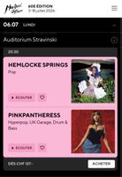 2 Billets pour la soirée du 06.07 au Montreux Jazz