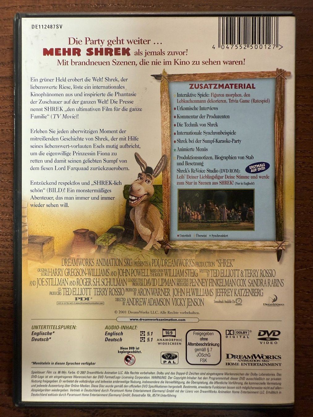 Tous les DVDs: Shrek - Der tollkühne Held – D'occasion à Zürich par FilmFreunde 1