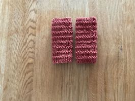 Handgestrickte Pulswärmer Amedisli Braun