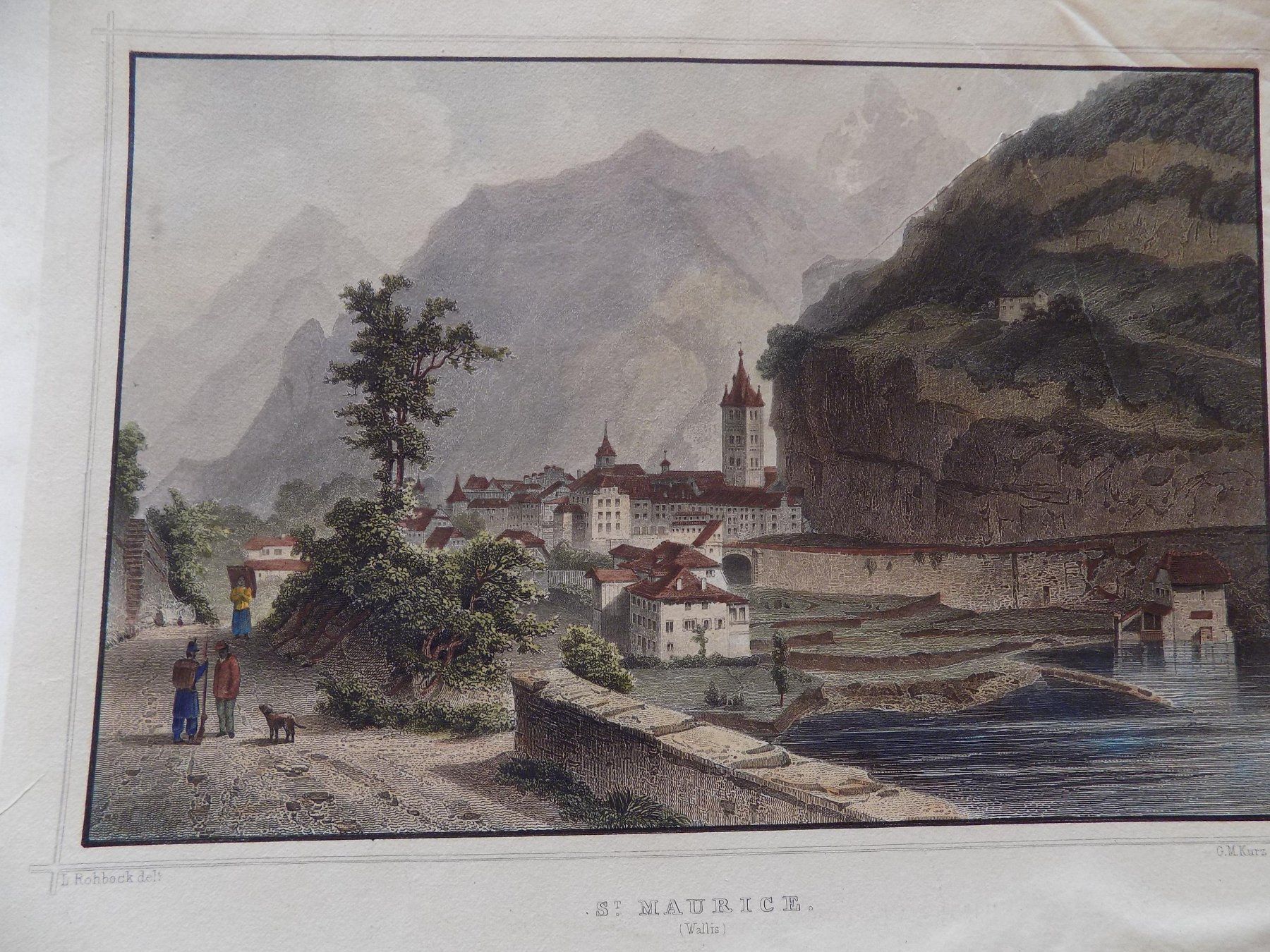Gravures: Saint Maurice Valais – D'occasion à Risch par Antikfee 3