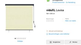 Sonnenstoren senkrecht neu 160x250 zum Abholen in Zürich