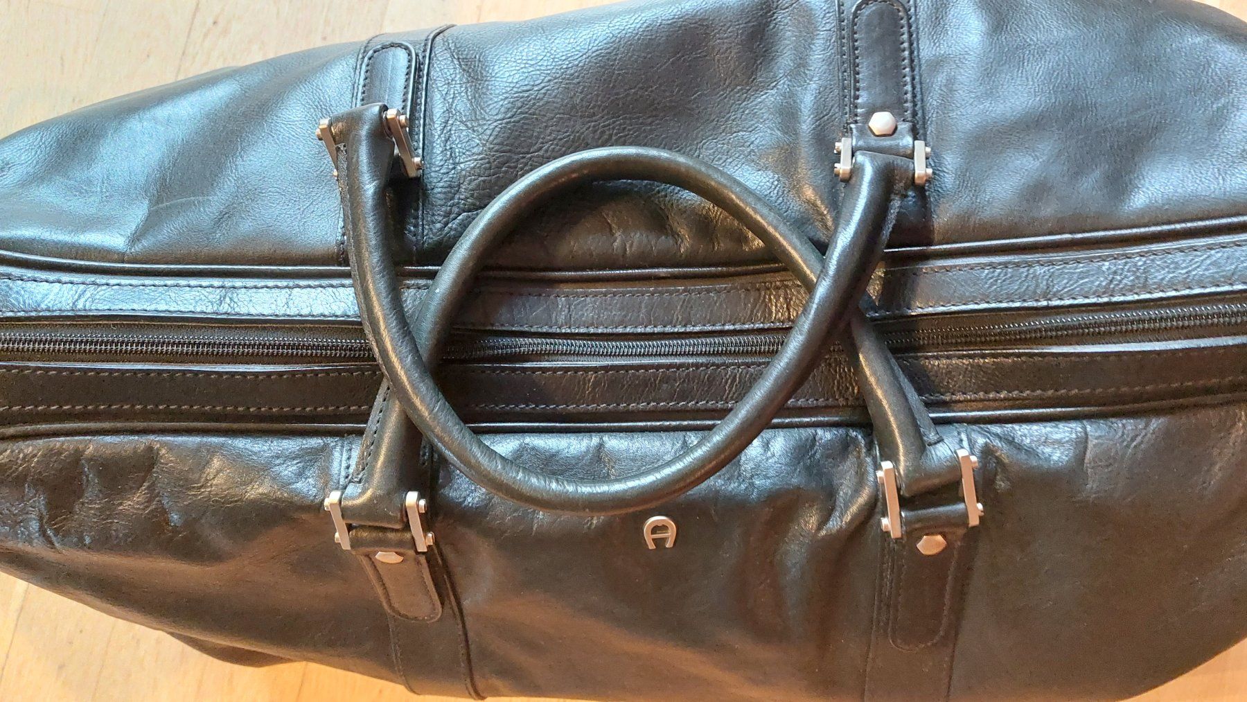 Aigner Borse: Weekender Aigner Munich Ledertasche Vintage – Usato da Oberdiessbach venduto da wasserfreak 1