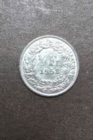 Silbermünze 1/2 Franken 1952