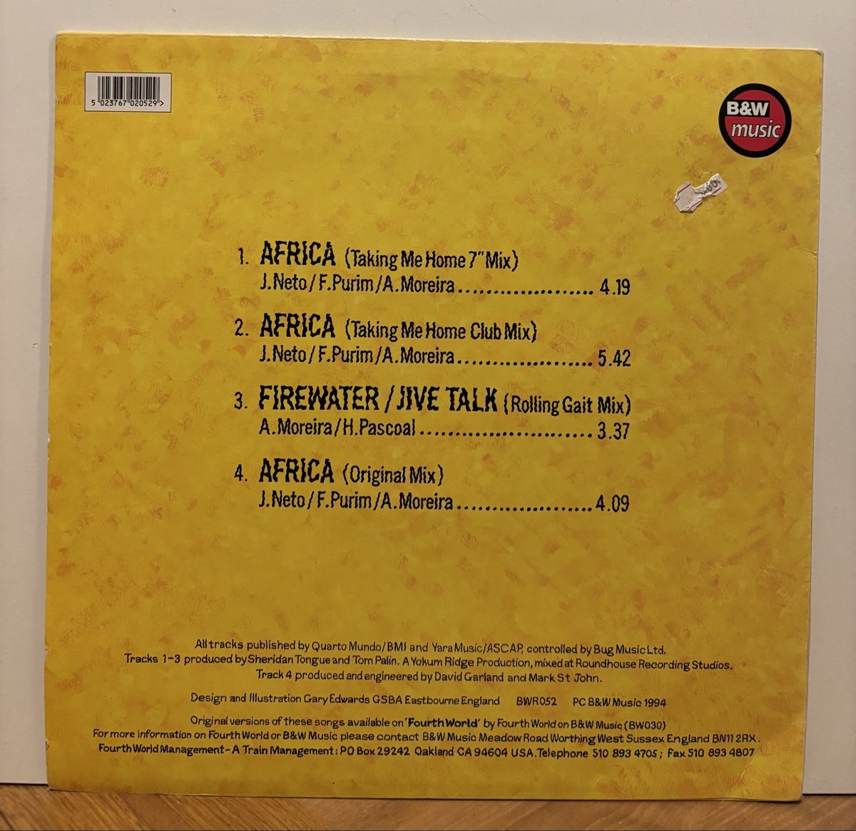 Schallplatten: Fourth World - Africa Vinyl VG+/VG+ – Gebraucht aus Neuchâtel von Deivid2 3