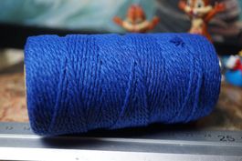 Meterware - 2mm Linhasita Makramee Garn - Farbe: Blau