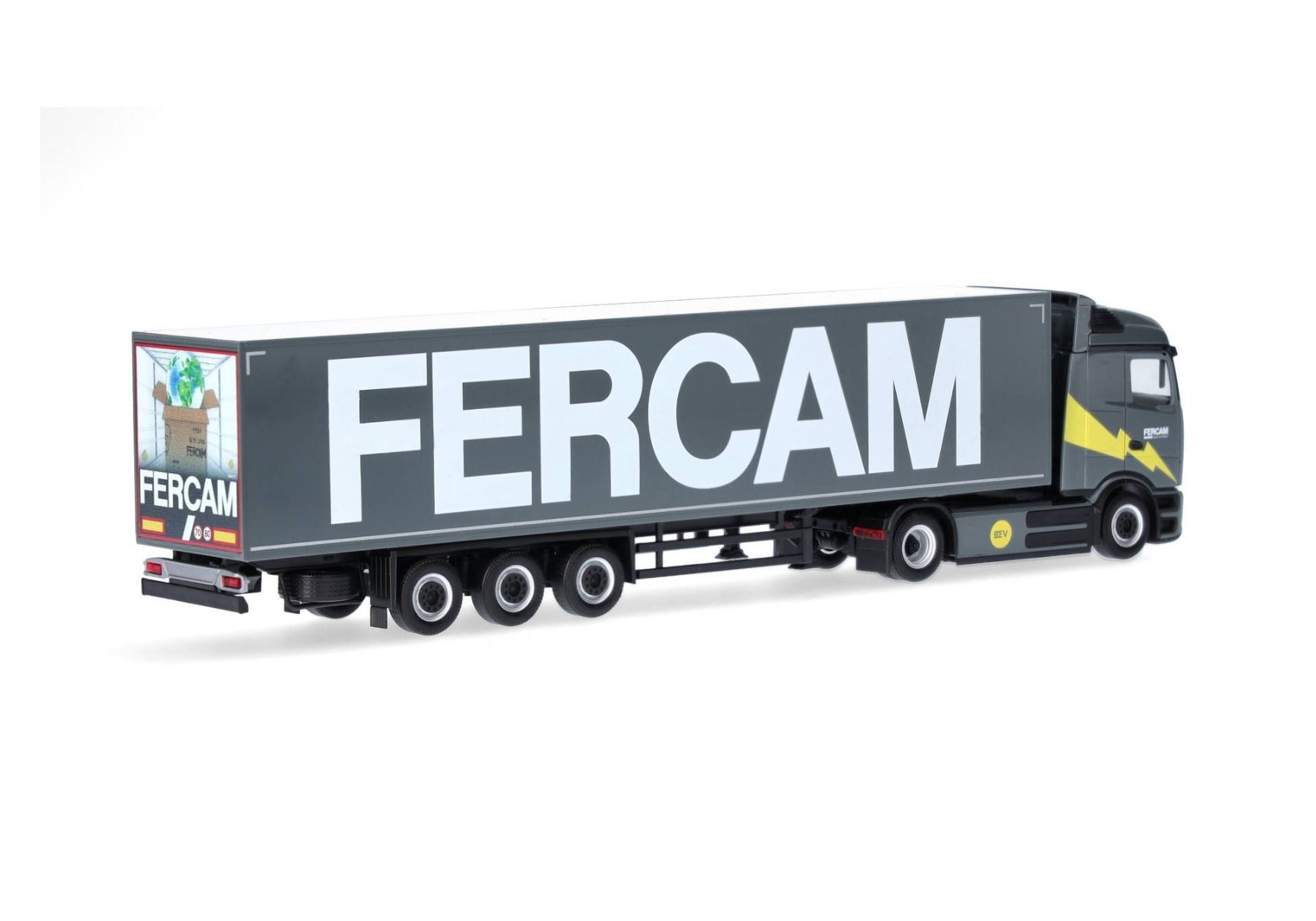 Herpa Kits de montage: 1:87 Herpa MB eActros 600 ProCabin Streamspace  "Fercam" – Neuf avec emballage d'origine à Affoltern am Albis par Modellshop-8910 1