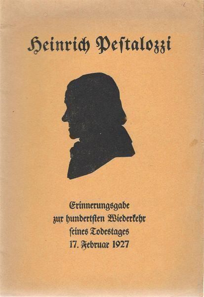 Libri: Heinrich Pestalozzi 1927 – Usato da Bern venduto da Grindelwaldaus