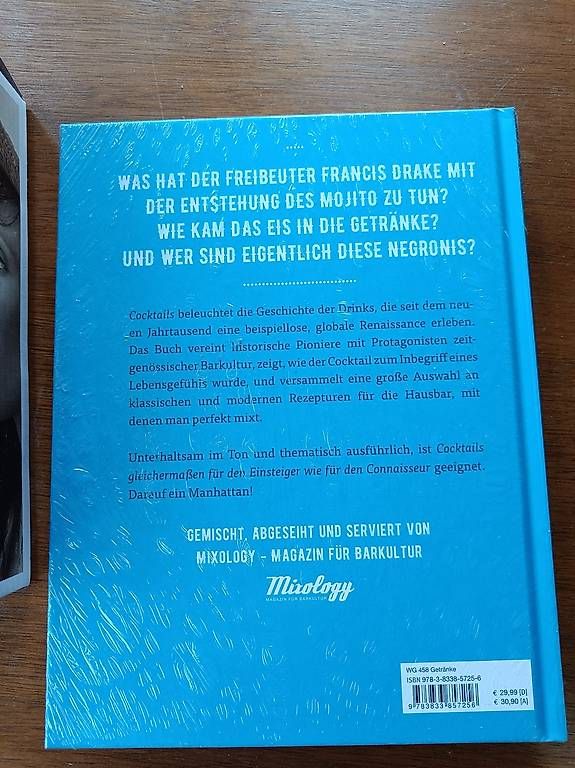 Bücher: Coktailshaker  und Cocktail Buch neu – Neu und originalverpackt aus Liestal von Robalani 1