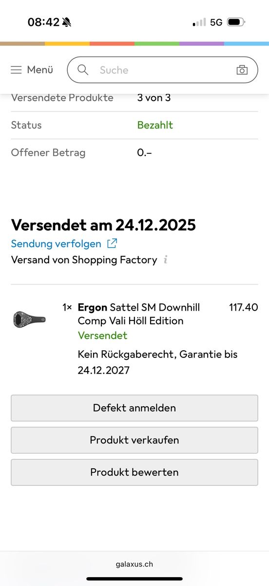 Ergon Pezzi di ricambio: Ergon Sattel SM Downhill Comp Vali Höll Edition – Nuovo e nell'imballaggio originale da Giubiasco venduto da Darkemperor 1