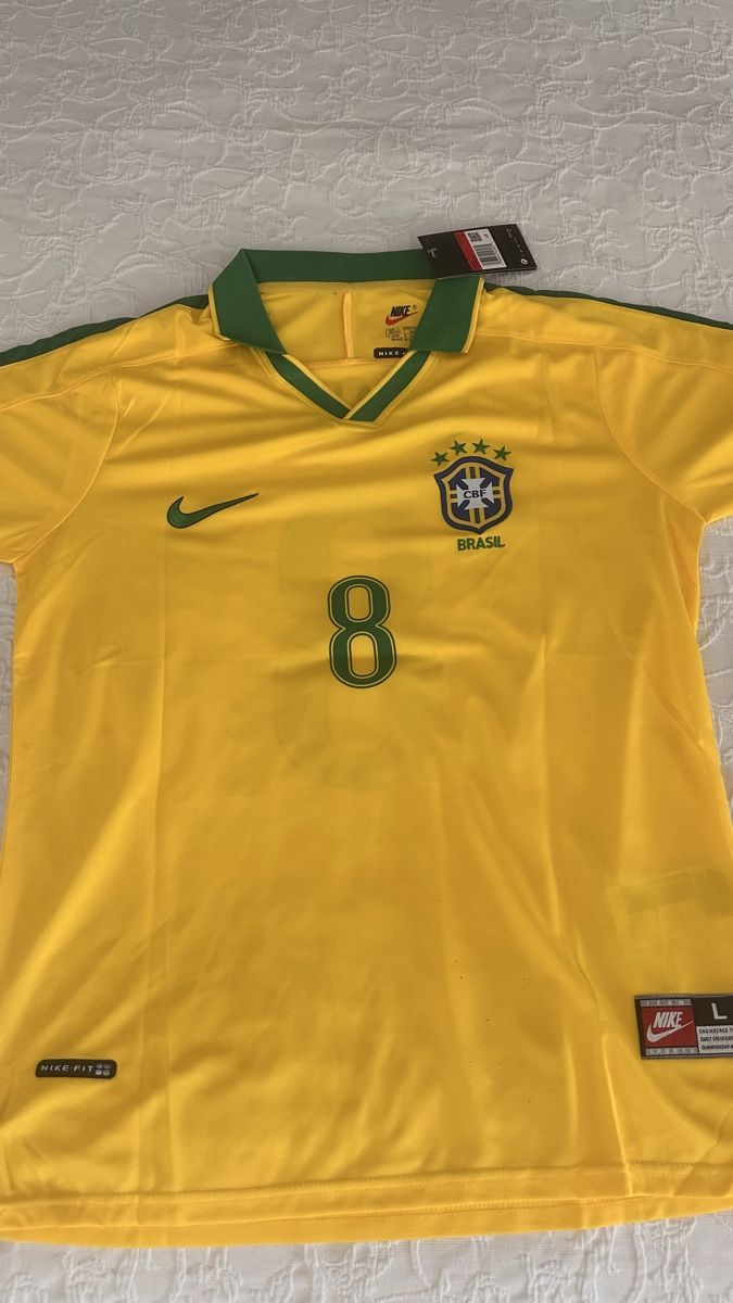 Nike Canottiere & Pantaloni: Brazil Jersey 1997 - Dunga 8 – Nuovo e nell'imballaggio originale da Oberrieden venduto da jon_5cl2 1