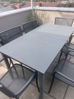 Gartentisch Metall 160x85 cm gebraucht guter Zustand