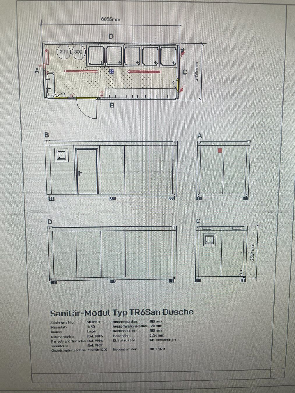 Contenitori edile: Sanitär-Dusch-Container – Usato da Kappel SO venduto da Mawiagmarkuswidmer 4