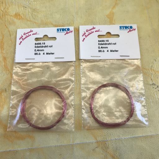 Kit bricolage: LOT EDELDRAHT ROT 0.4MM – Nuovo e nell'imballaggio originale da Ostermundigen venduto da Kari1937
