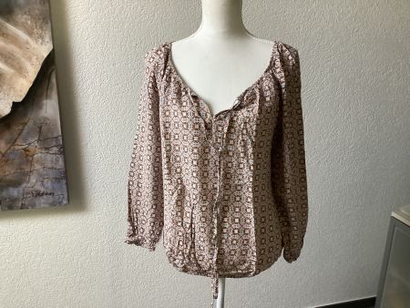 Cartoon Bluse Langarm mit Muster Gr. S eher M guter Zustand