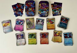 Pokémon Destined Rivals Kartenlot + 2 Hits + Mini Tins