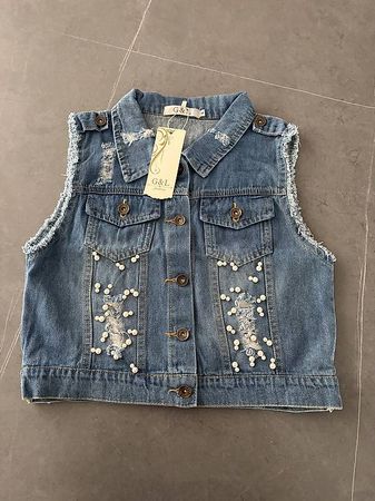 Ärmellose Jeansweste