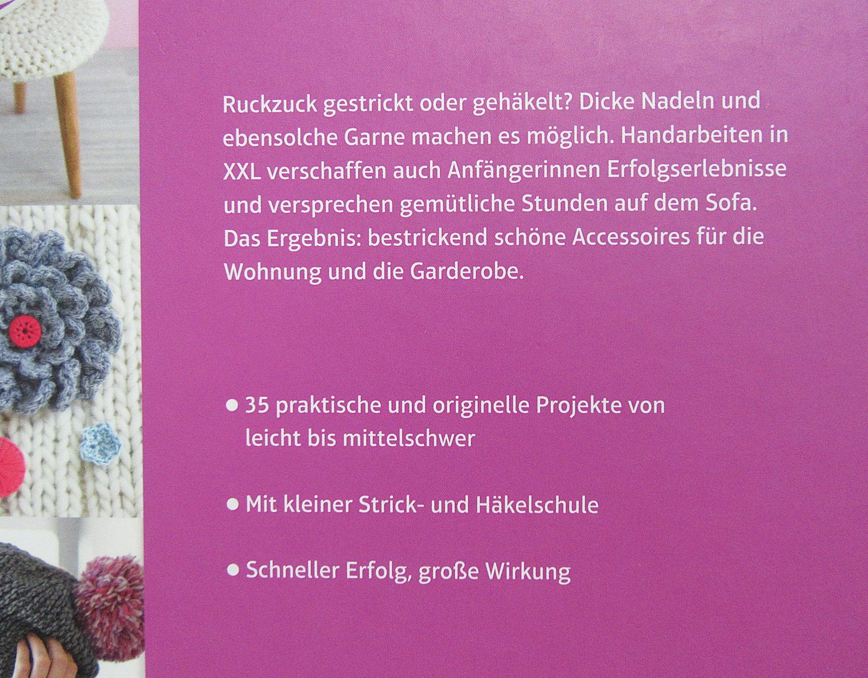 Livres: Grosse Maschen - Ruckzuck gestrickt oder gehäkelt – D'occasion à Auenstein par Padabimbim 1