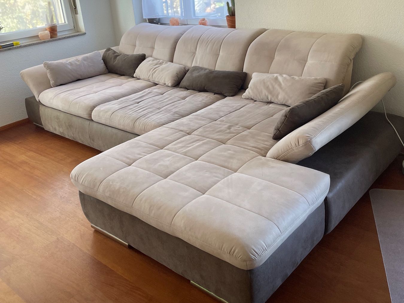 Sofas: Wildledersofa beige – Gebraucht aus Nidau von bergkraut