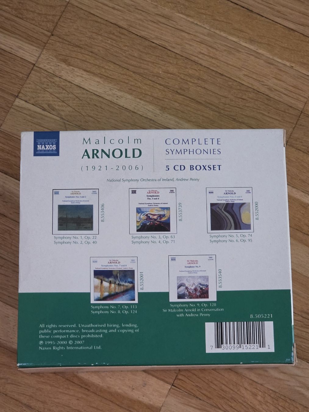 CDs: CD-Box (5CDs): Malcolm Arnold: Complete Symphonies – Gebraucht aus Aesch BL von immon 1