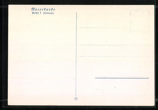 Cartoline postali: Biel, Folkloregruppe Moserbuebe und weid – Usato da Berlin venduto da bartko-reher 1